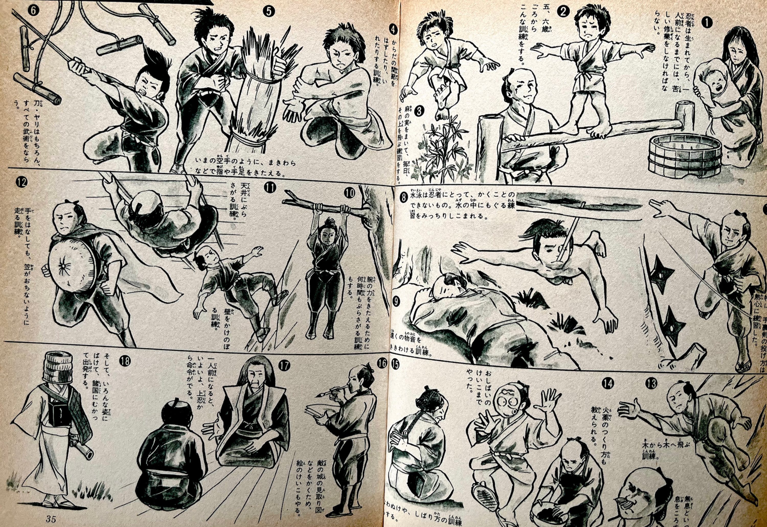Programme du Togakure Ryū Ninpō — illustration originale 5